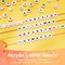 1400 Pieces Letter Beads Kit, 28 Styles Alphabet Beads Colorful Smiley Face Beads Heart Beads for Bracelets and Jewelry Making